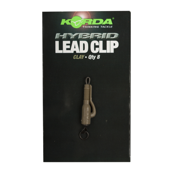 Korda Hybrid Lead Clips Clay