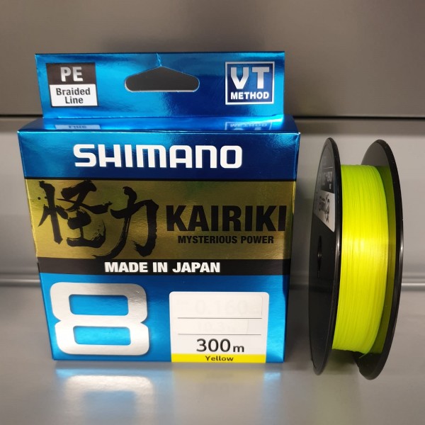 Shimano Kairiki VT NEW 8 300m Gelb Yellow