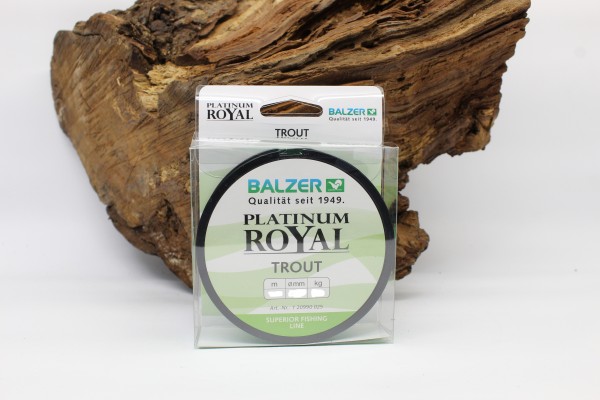 Balzer Platinum Royal Trout 150m 3 Stärken 3 Farben 0,19mm 0,22mm 0,25mm