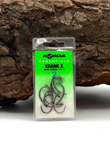 Korda Essentials Krank X Micro Barbed Karpfenhaken Gr. 2 & 4