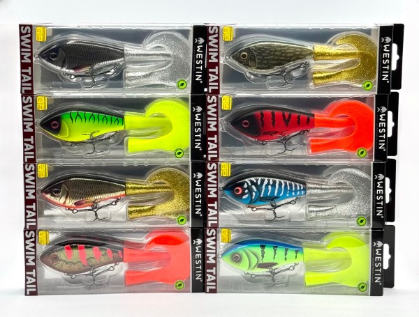 Westin Swim Tail Hybrid 12cm 62g Suspending 2 Tails 8 Farben