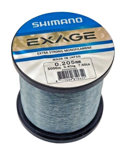 Shimano Exage Mono 5000m 0,205mm Spule 3,4kg Allround Angelschnur