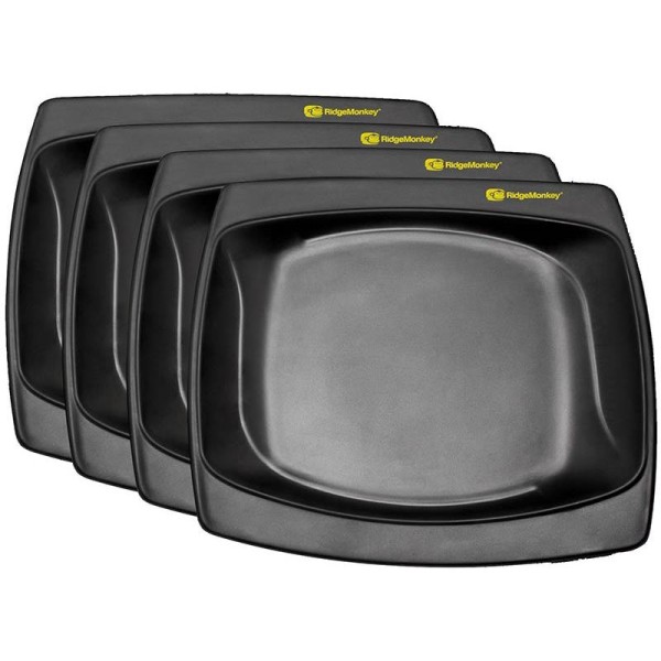 RidgeMonkey DLX Standard Plate 4 Teller Outdoor Geschirr BPA-frei