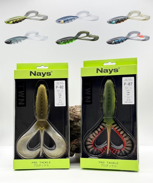 Nays TWN 80 8 Inch (20,3cm) 74g Twister 8 Farben
