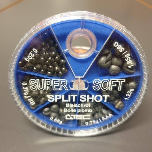 Spro C-Tec Super Soft Split Shot 90g 6 Fächer 0,20g - 1,85g