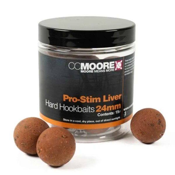 CCMOORE Pro-Stim Liver Hard Hookbaits 24mm