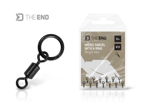 Delphin Micro Wirbel mit Ring TheEND RingS mini 10 Stück