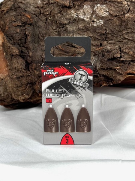 Fox Rage Tungsten Bullet Weights 3g 5g 7g 9g 11g mattgrüne Oberfläche