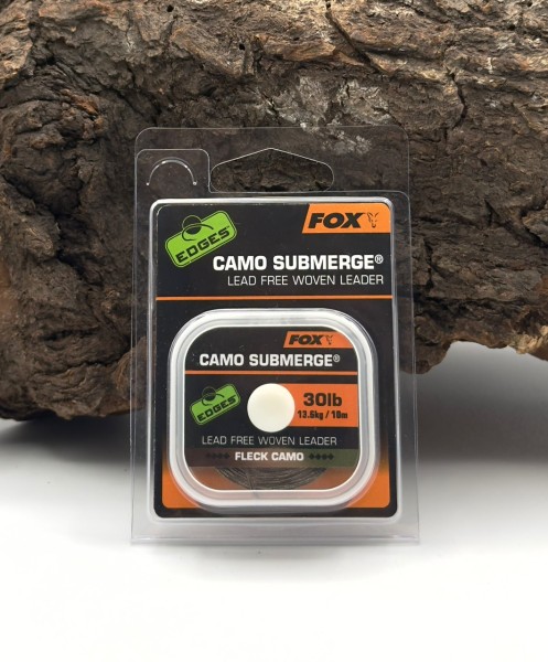 Fox Edges Submerge Fleck Camo Leader 30lb 13,6kg 10m