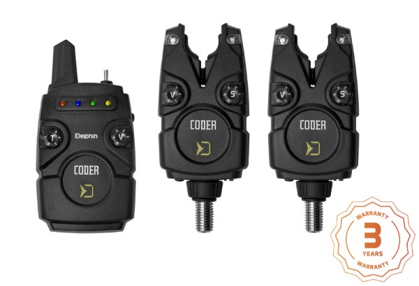 Delphin CODER 2+1 Bissanzeiger Funkset 7 Farben einstellbar
