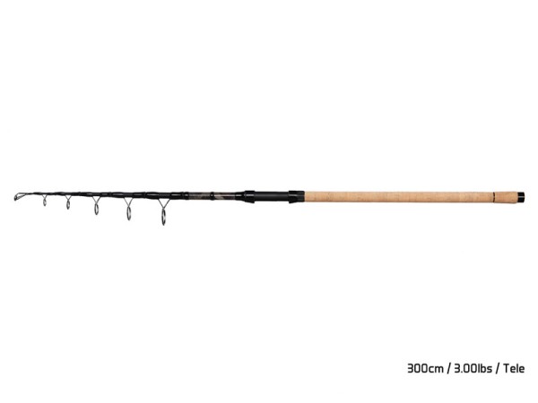 Delphin Tele BANX CamoCORK 3,00m 3,0lbs Karpfen Teleskoprute