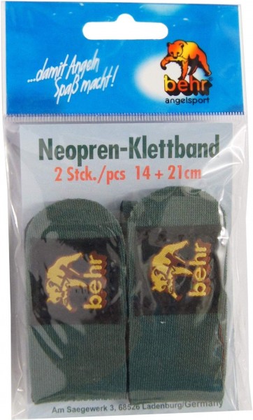 Behr Neopren Klettband Set 14cm + 21cm x 3,2cm Grün