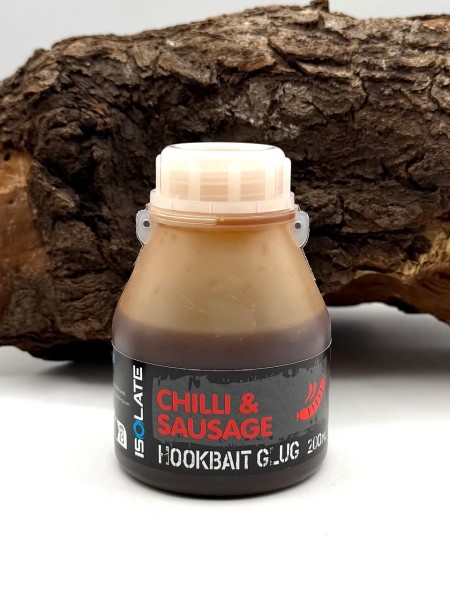 Shimano Isolate Hookbait Glug 200ml Chilli Sausage & Scopex Liver