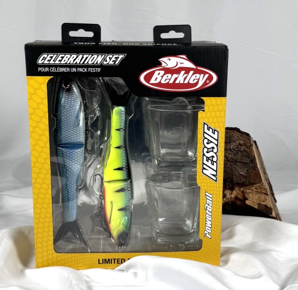Berkley Celebration Set Nessie 22cm Geschenkpaket Limited Colors + 2 Gläser