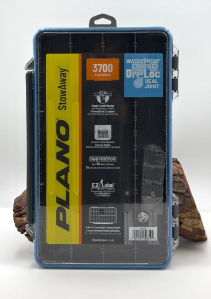 Plano Waterproof StowAway 3700 Standard IPX7 Tackle Box 35,5×23,2×5,1cm