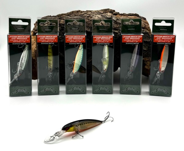 Nories Laydown Minnow Deep Just Wakasagi 6,6cm 7 Farben