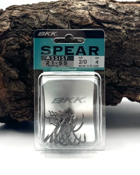 BKK Assist Spear-21 SS / UVO Treble Hook mit Baitholder