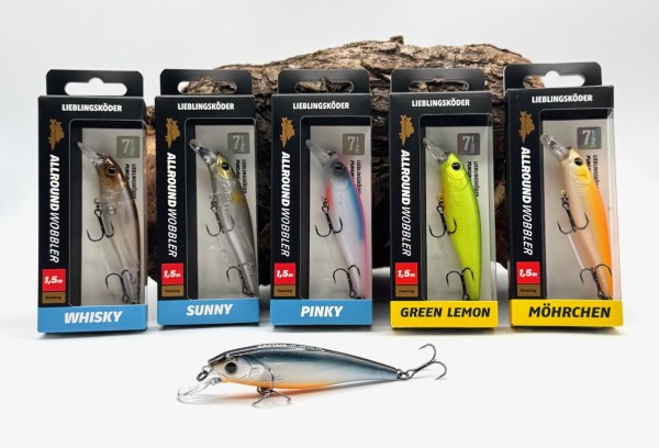 Lieblingsköder Allround Wobbler 75mm 9,4g Floating 6 Farben