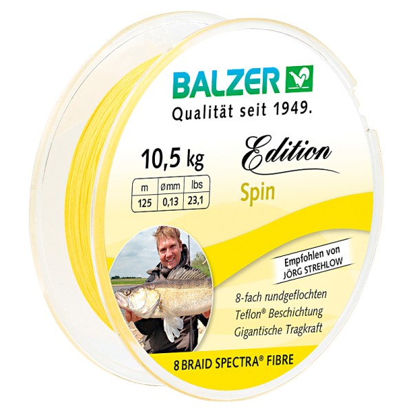 Balzer Edition Spin 8-fach geflochtene Schnur 0,10mm 0,13mm 0,16mm 10m