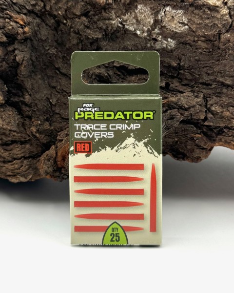 Fox Rage Predator Red Trace Crimp Covers 25 Stück