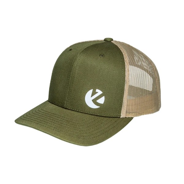 Zeck Curved Brim Trucker Basecap Green