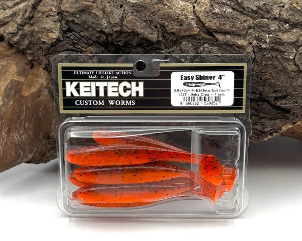Keitech 4" Easy Shiner Delta Craw UV 10cm