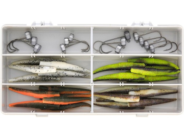 Westin Ned Worm Box Komplettbox für Ned Rig Angeln 37-teilig