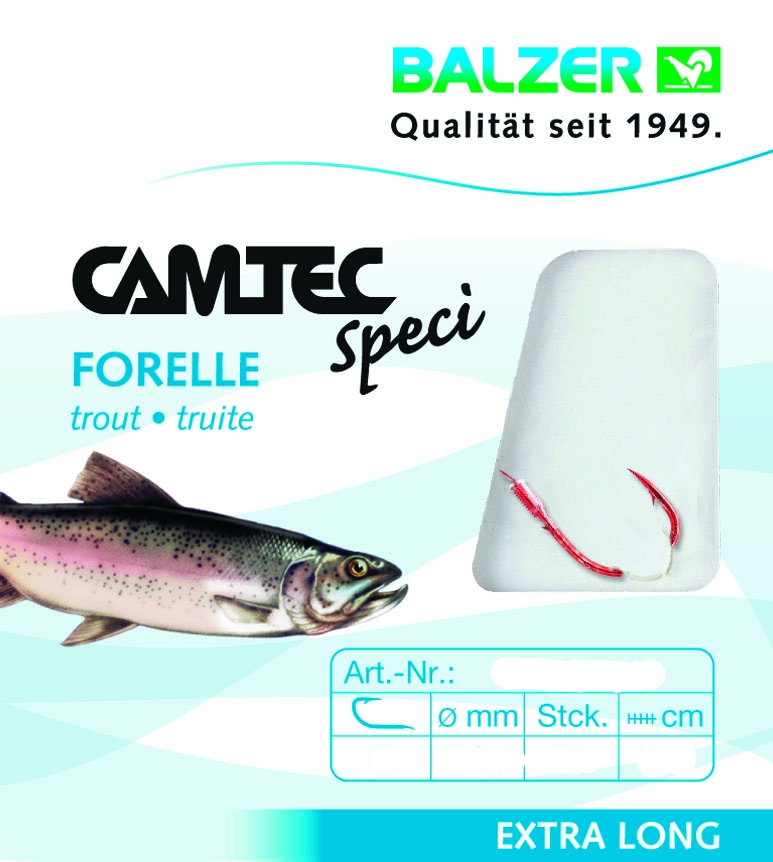 Balzer Camtec Speci Trout/Sbiro Red 200cm Size 4 6 8 10 12 Trout Fishing NEW