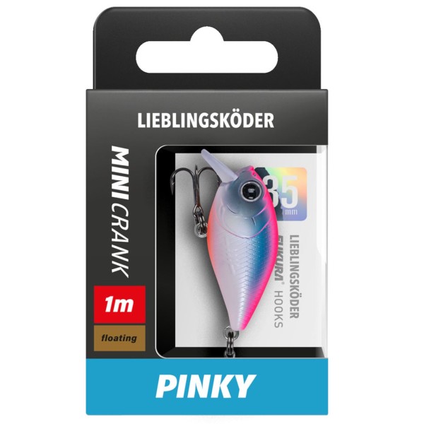 Lieblingsköder Mini Crank Wobbler 35mm 3,6g Floating 16 Farben