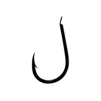 Gamakatsu LS-3310F NS Black Size1 Plättchenhaken 25Stück