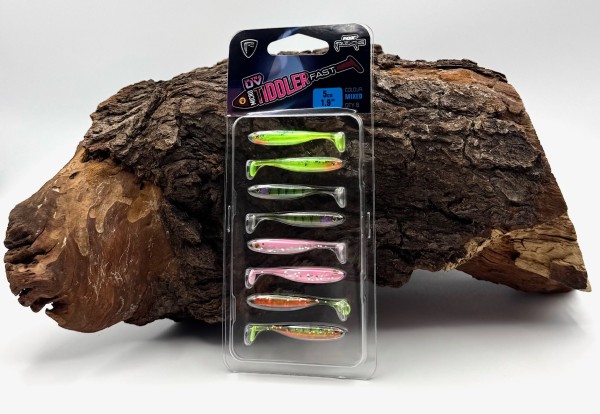 Fox Rage Ultra UV Micro Tiddler Fast Mixed Colour 5cm 8 Stück