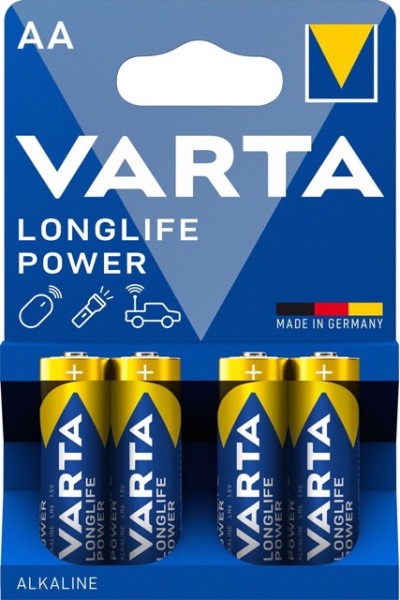 Varta Longlife Power Mignon AA Batterie 4906 LR06 (4er Blister)