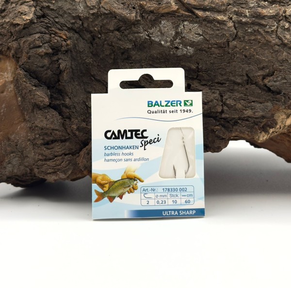 Balzer Camtec Speci Schonhaken Silber 60cm Gr. 2 4 6 8 10 12 14 16 18