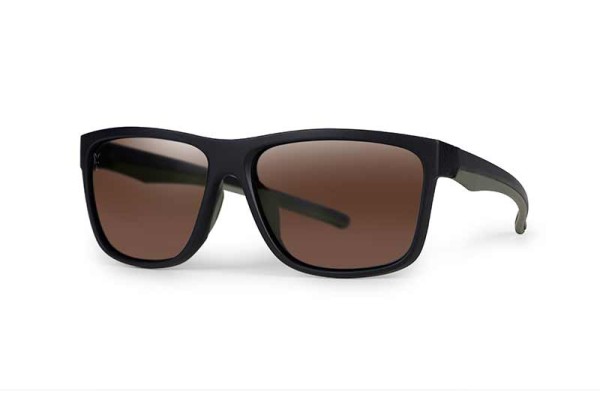 Fox Collection Green & Black Shades – Brown Lens Polarisationsbrille UV400 Schutz
