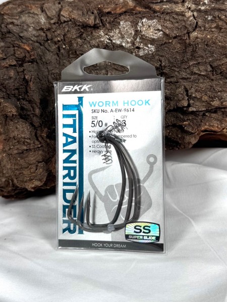 BKK Titanrider Worm Hook Weedless Super Slide