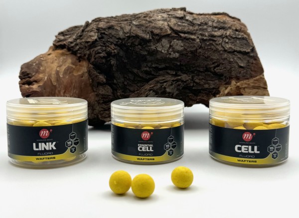 Mainline Wafters Fluoro Floating 15mm 150ml The Link Essential Cell The Cell Yellow