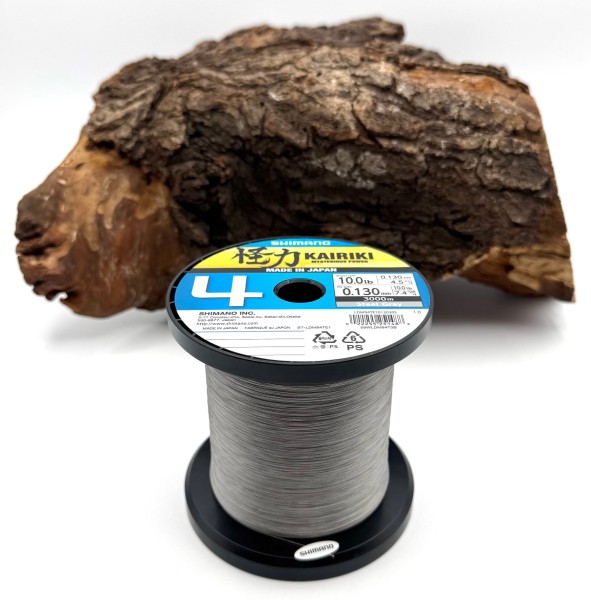 Shimano Kairiki VT PE 0,13mm Steel Gray 7,4kg je 10m!! 4fach geflochten