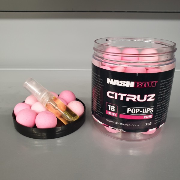 Nash Citruz Special Edition Pop Ups 15mm Pink 75g + 3ml Booster