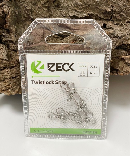 Zeck Wels Twistlock Snap 72kg 4 Stück