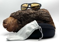 Shimano Eyewear Aspire Matte Black & Yellow Polarisationsbrille SALE