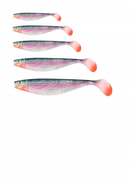 Balzer Shirasu 3D Photo Print Shads Bloody Tail Regenbogenforelle UV Active 5 Größen ABVERKAUF