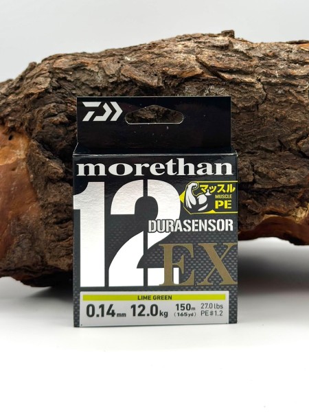 DAIWA Morethan Durasensor 12 Braid EX+Si3 150m 0,06mm 0,10mm 0,12mm 0,14mm Geflochtene Angelschnur L