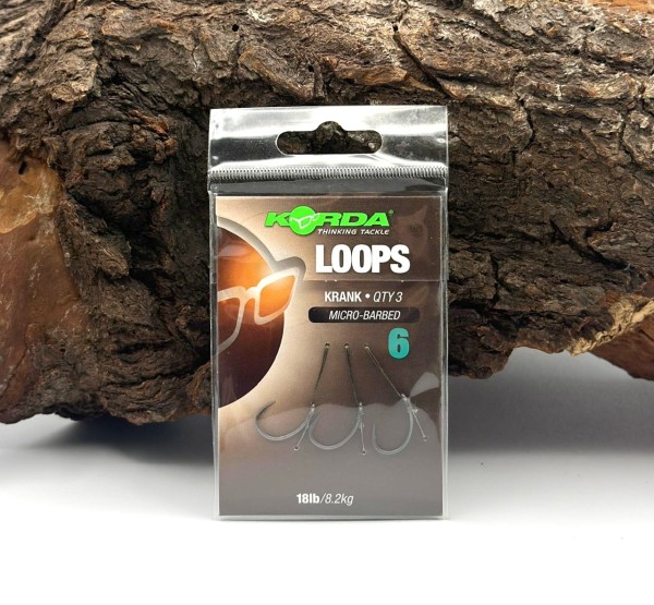 Korda Loop Rigs Krank Gr.4 Gr.6 18lb / 8,2kg 3 Stück
