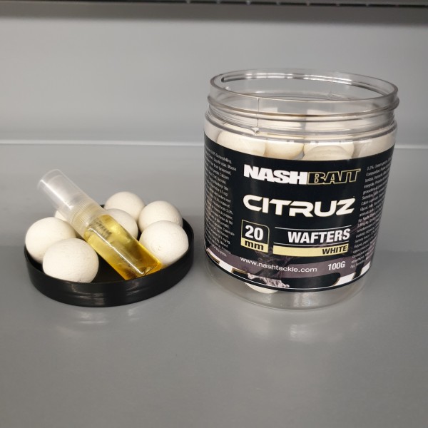 Nash Citruz Wafters 20mm White 100g + 3ml Booster