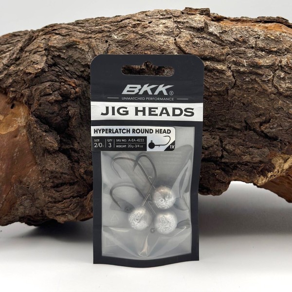 BKK Hyperlatch Round Head 2/0 Jighaken 3,5g - 20g mit Baitholder