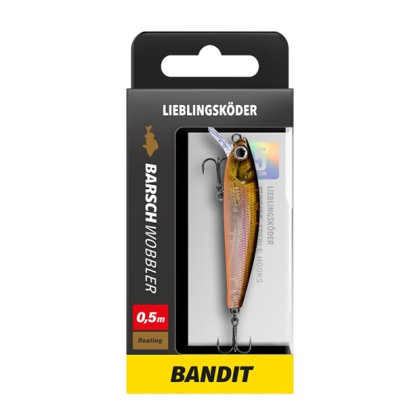 Lieblingsköder Barschwobbler 50mm 3,8g 0,5m Tauchtiefe Floating 16 Farben