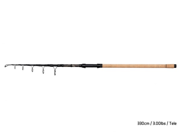 Delphin Tele BANX CamoCORK 3,30m 3,0lbs Karpfen Teleskoprute