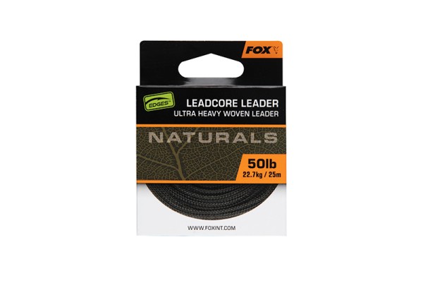 Fox EDGE Naturals Leadcore 50lb 25m