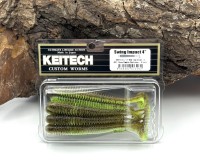 Keitech 4" Swing Impact Green Pumpkin Chatreuse 8 Stück Keitech 4" Swing Impact Green Pumpkin Chatreuse 8 Stück