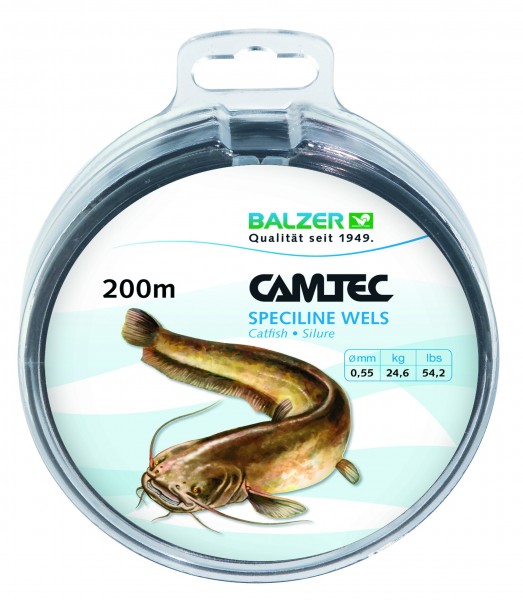 Zielfischschnur CAMTEC SPEZILINE Wels 0,55mm 24,6kg 